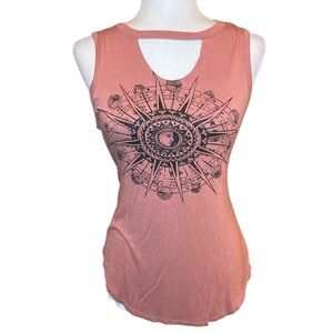 Cut out shirt with astrology wheel design